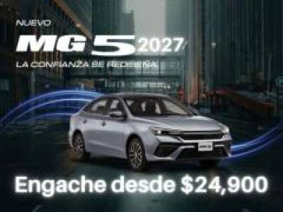 Tu pr&oacute;ximo MG5 te est&aacute; esperando con bono de 25,000 mxn, Mexico City